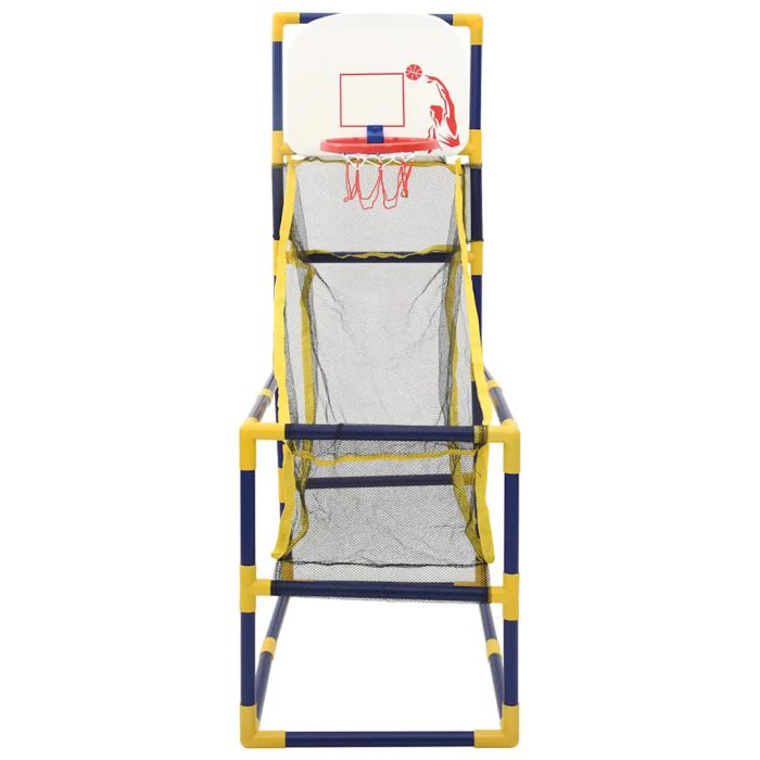 vidaXL Basketballmaskin med ball og pumpe 45x86x127 cm