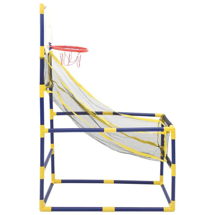 vidaXL Basketballmaskin med ball og pumpe 45x86x127 cm