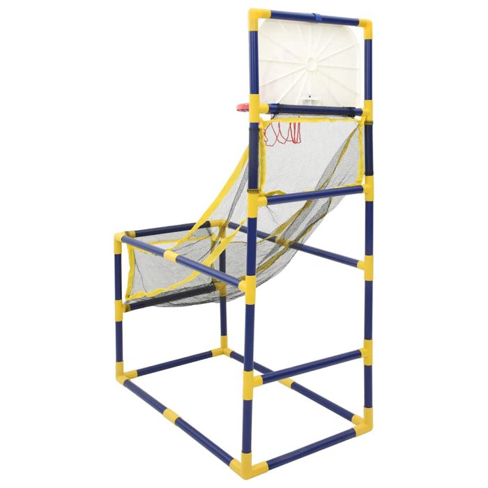 vidaXL Basketballmaskin med ball og pumpe 45x86x127 cm