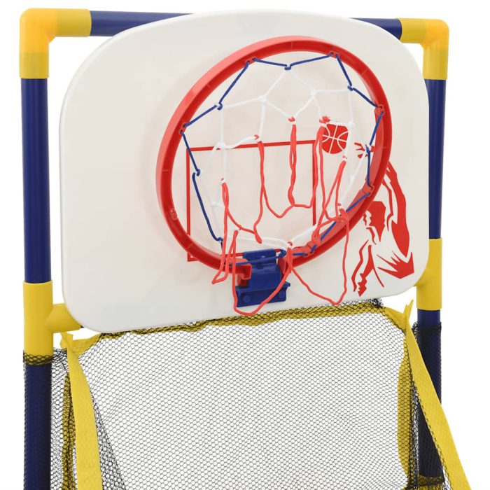 vidaXL Basketballmaskin med ball og pumpe 45x86x127 cm