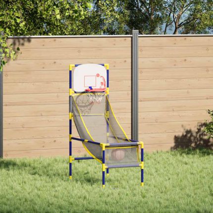 vidaXL Basketballmaskin med ball og pumpe 45x86x127 cm