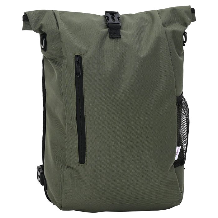 vidaXL sykkellomme for pannier-stativ 20 L olivengrønn 31x13x58 cm