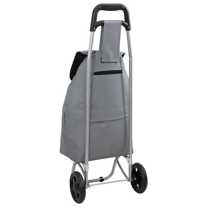 vidaXL Handlevogn med Hjul Grå 35 L