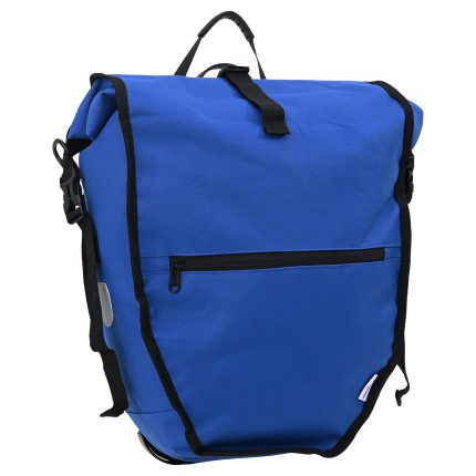 vidaXL sykkelveske for bagasjebrett 25 L Blå 32.5x17x57 cm