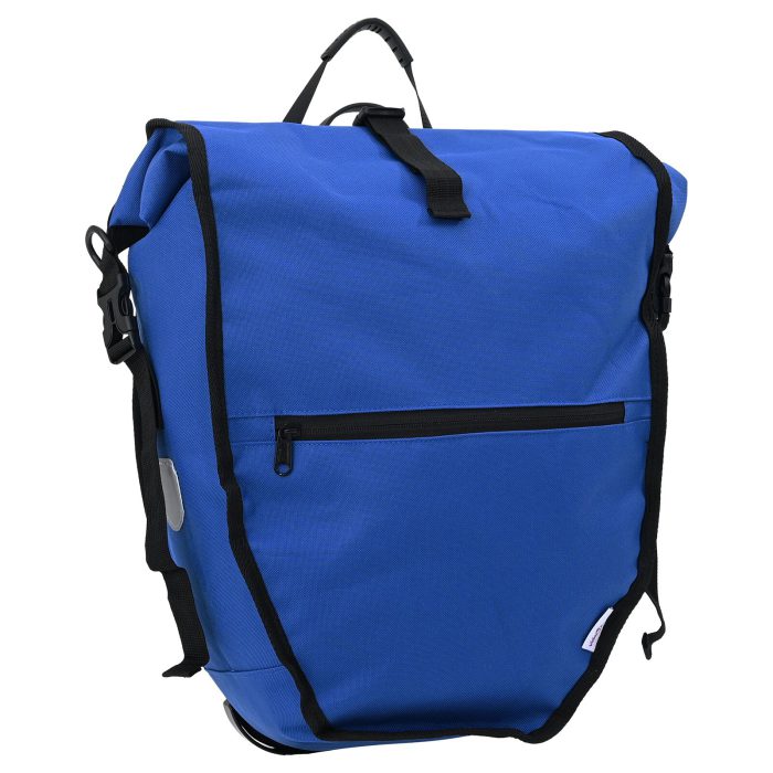 vidaXL sykkelveske for bagasjebrett 25 L Blå 32.5x17x57 cm