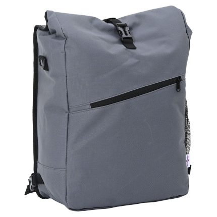 vidaXL sykkelbag for pannier rack 25 L Grå 33x16x48 cm