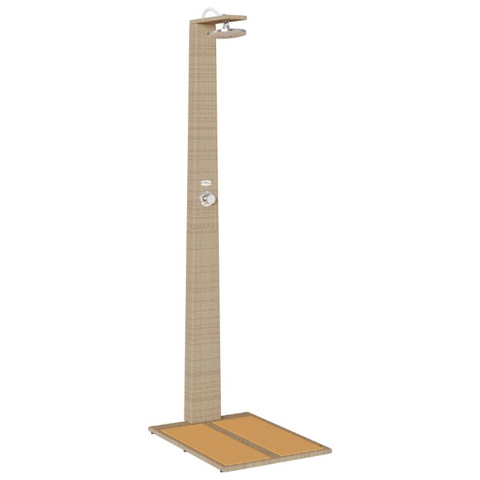 vidaXL hagedusj Beige 60x80x214 cm Poly Rattan