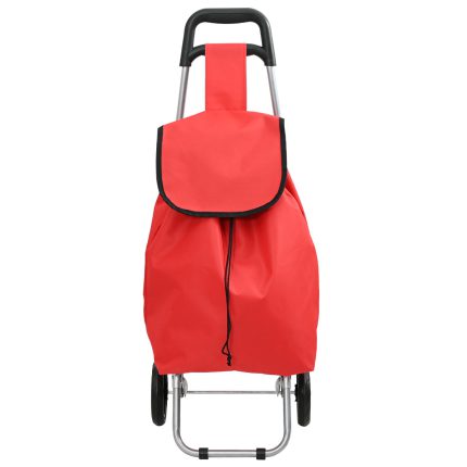 vidaXL Handlevogn med Hjul Rød 35 L