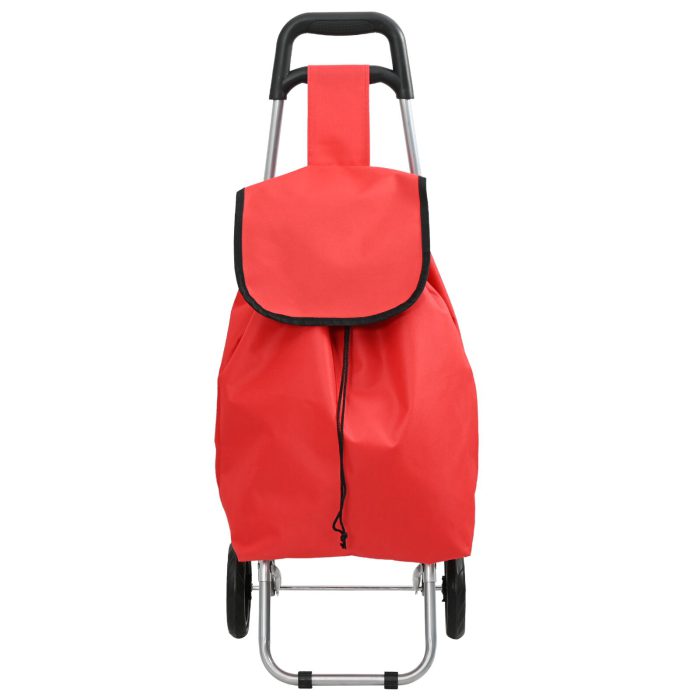 vidaXL Handlevogn med Hjul Rød 35 L