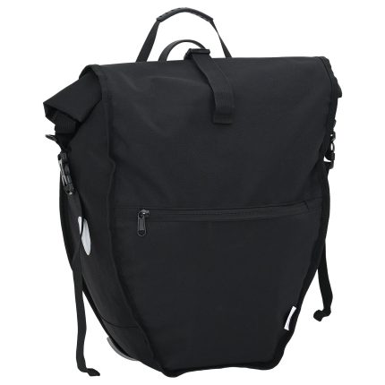 vidaXL Sykkelveske for Pannier Rack 25 L Svart 32.5x17x57 cm