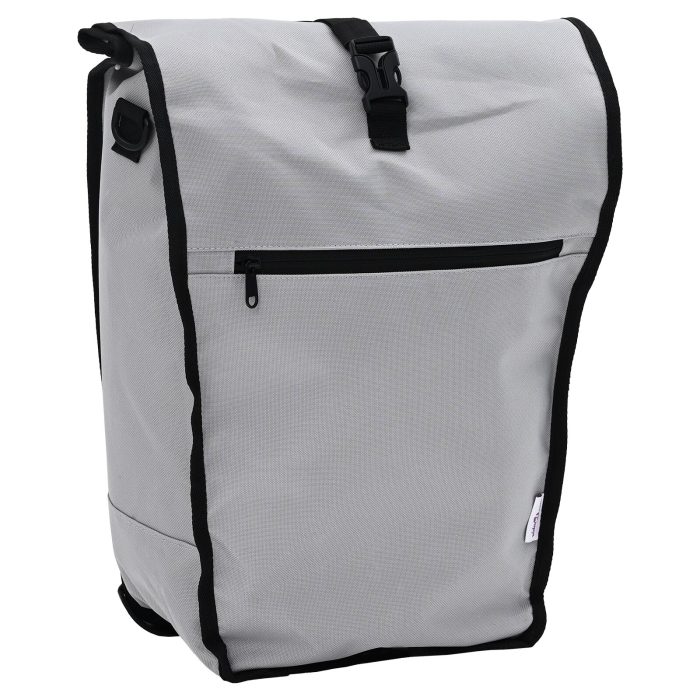 vidaXL Sykkelveske for Pannier Rack 20 L Grå 34x16x59 cm