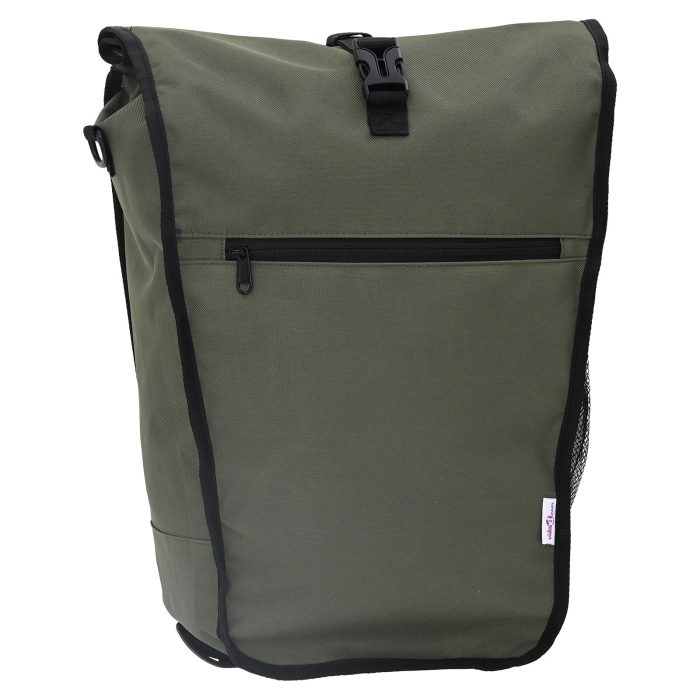 vidaXL Sykkelveske for bagasjebrett 20 L Olivengrønn 34x16x59 cm