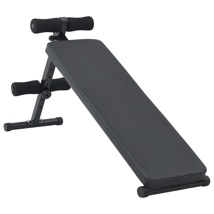 vidaXL Sit Up Benk 150 kg Sammenleggbar og Høydejusterbar 48-68 cm Stål