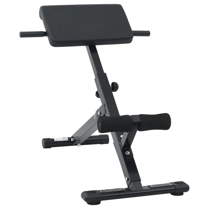 vidaXL Hyperextension Benk 120 kg Sammenleggbar og Justerbar Stål